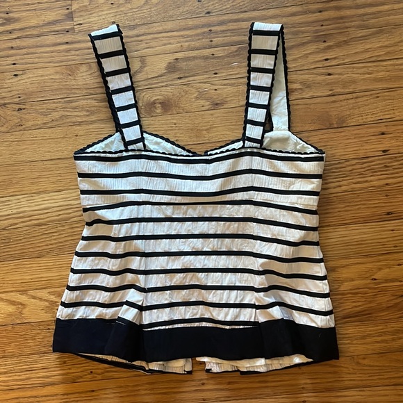 NANETTE LEPORE | Sleeveless Striped Bustier Corset Top | Size 6 - Picture 2 of 2